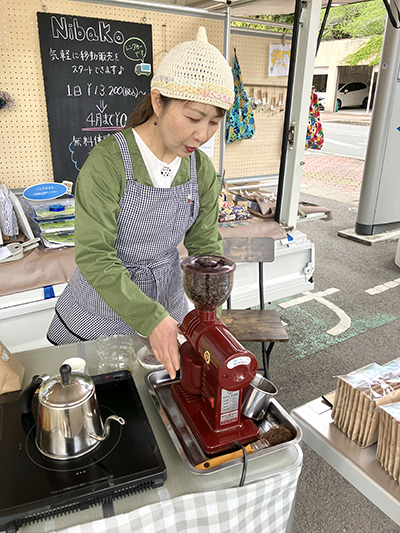 挽きたてのコーヒーの味は格別！